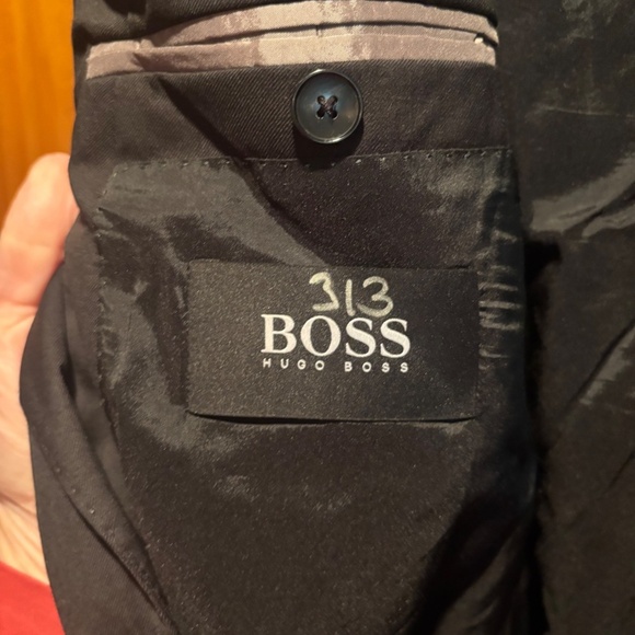 Boss Super 120 Trabaldo Togna 1840 Virgin Wool Suit Jacket Blazer Black 42L NWOT - Picture 4 of 8